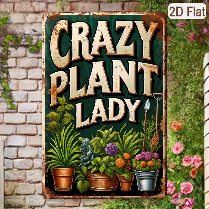 Gardening Tools Vintage - Placa de Metal Retrô Vintage 2D