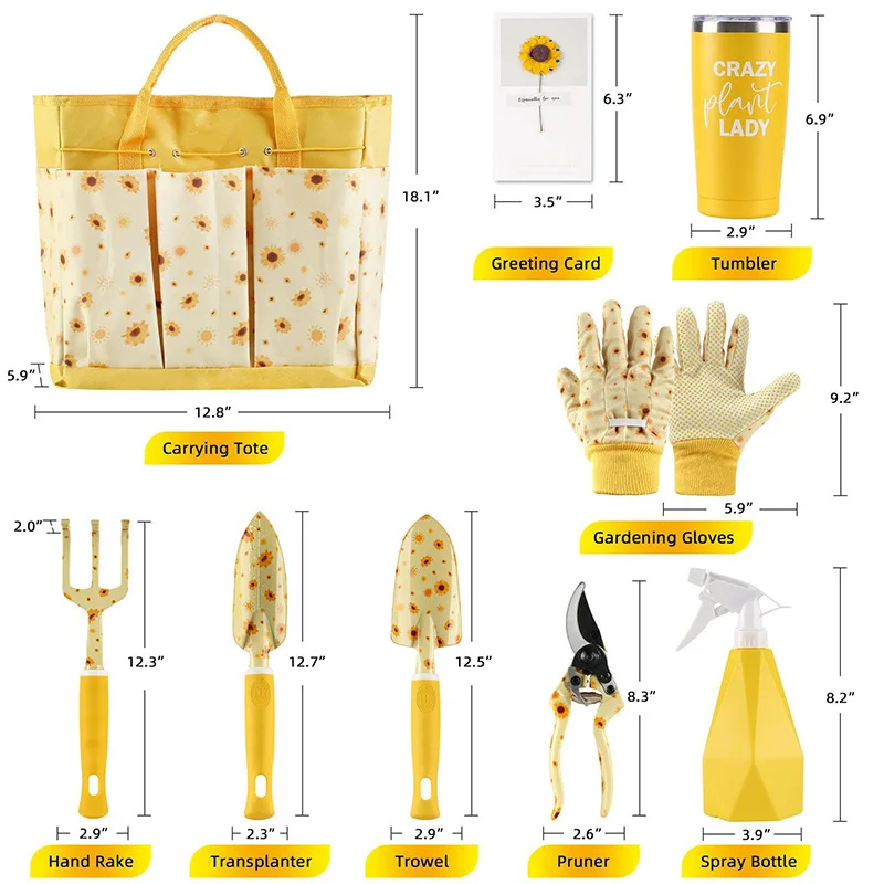 Gardening Tools Set Gift - Conjunto de Ferramentas de Jardim Duráveis
