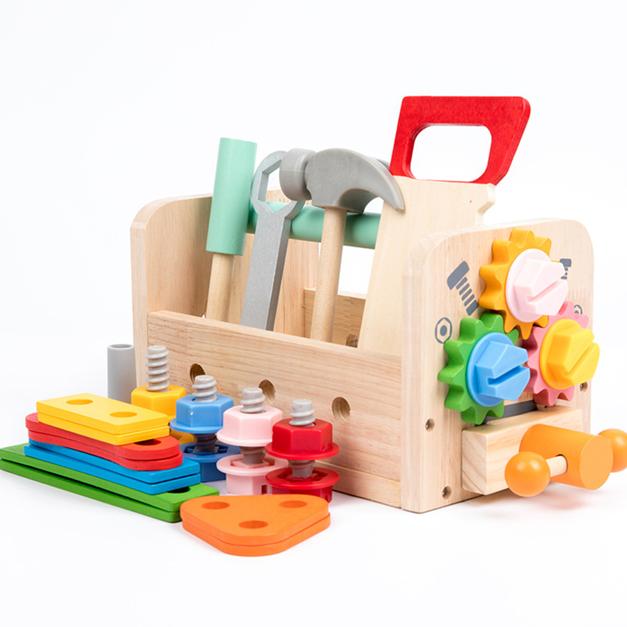 Gardening Tools Set Gift - Crianças ferramenta banco de madeira conjunto