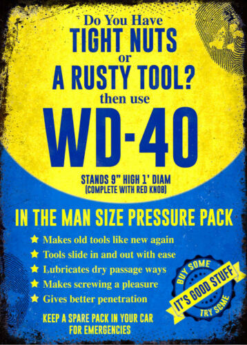 Gardening Tools Vintage - Vintage retro wd40 spray garagem ferramenta