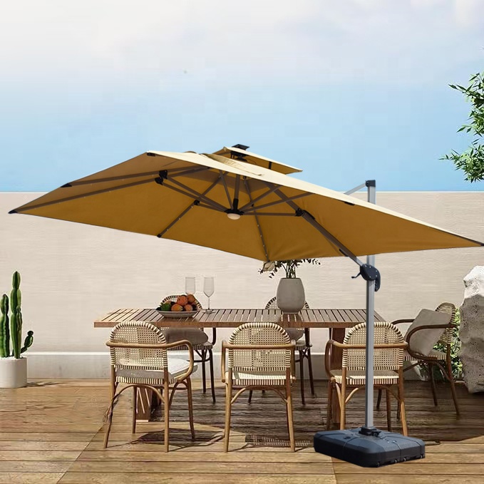 Gardening Tools Big - Guarda-Sol Cantilever Grande Tamanho 3*3M com