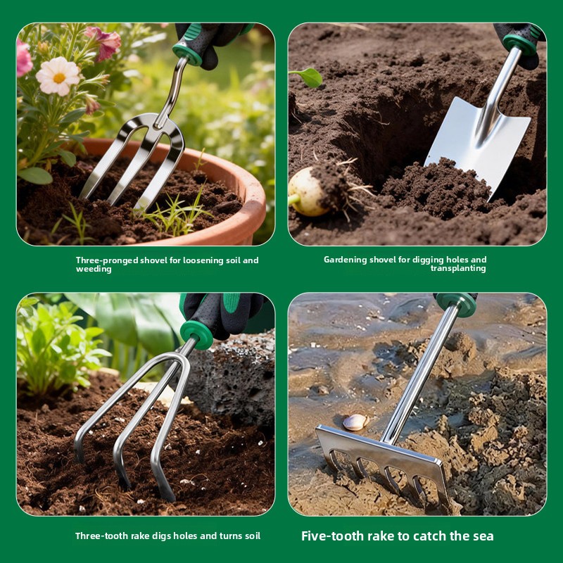 Conjunto de 5 Ferramentas de J - Spade Digging Fork avaliação e preço