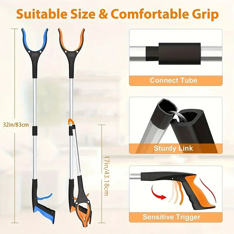 Pinça Extensora Dobrável de 32 - Gardening Tools For Elderly avaliação e preço