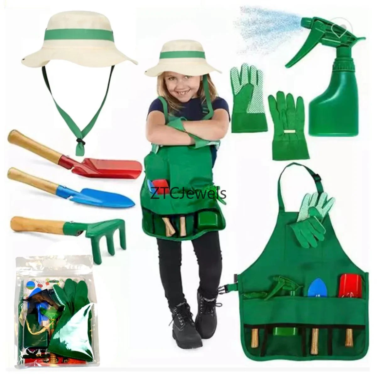 Conjunto de Avental e Ferramen - Gardening Tools Set avaliação e preço