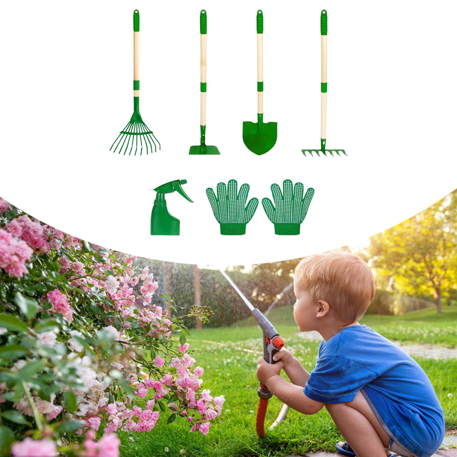6x crianças conjunto de ferram - Gardening Tools Set Gift avaliação e preço