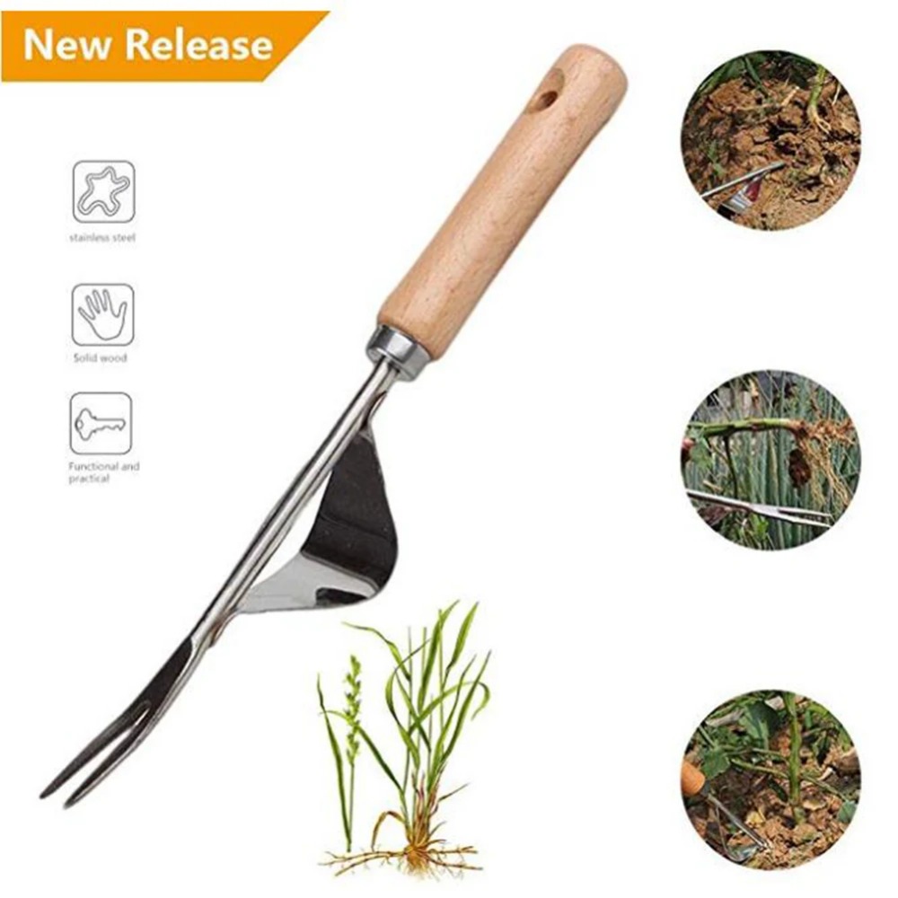 Aço inoxidável Jardim Weeder c - Gardening Tools To Remove Weeds avaliação e preço