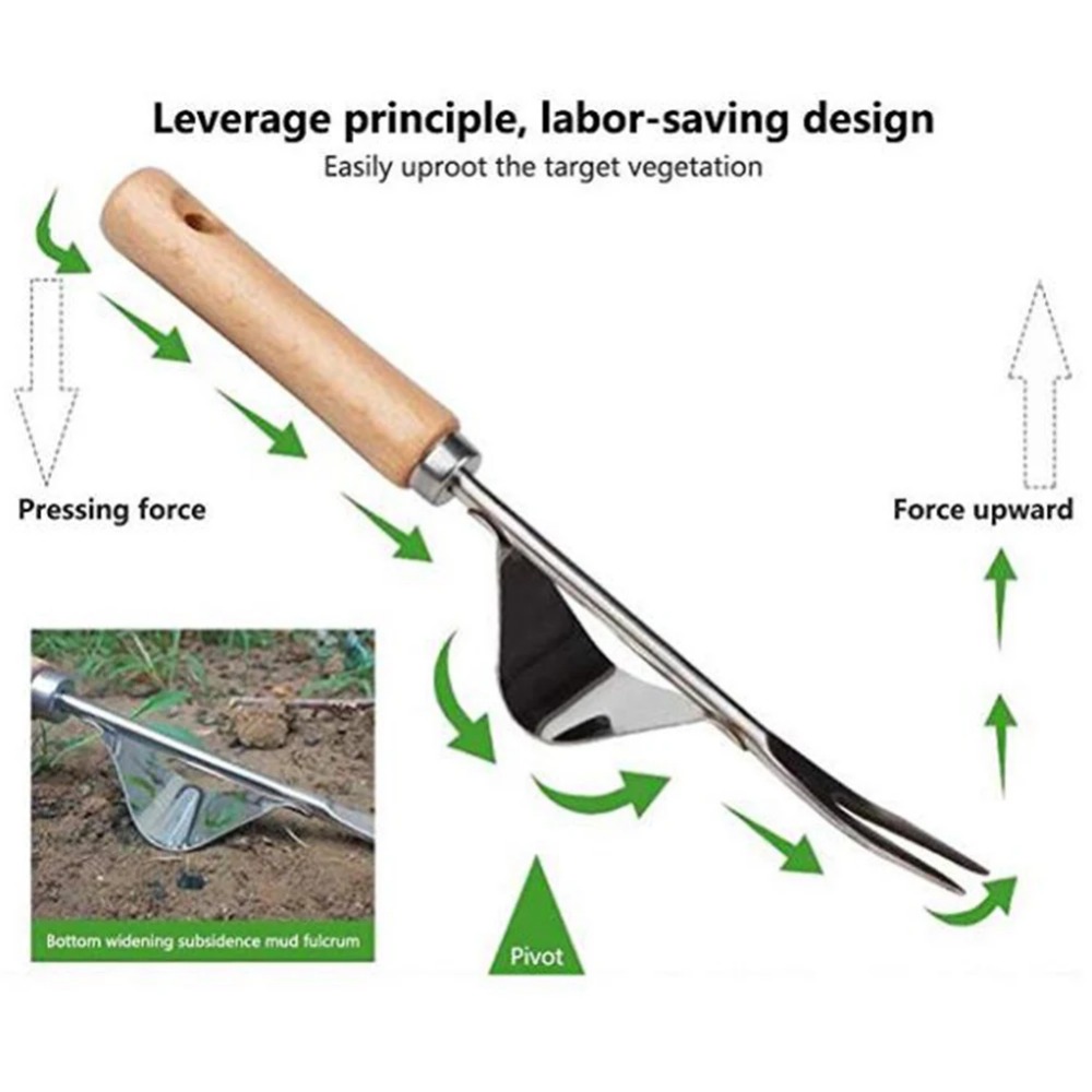 Aço inoxidável Jardim Weeder c - Gardening Tools To Remove Weeds avaliação e preço